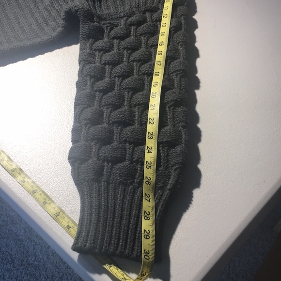 Elodie Grey Sweater with basket weave sleeves L - Picture 5 of 6